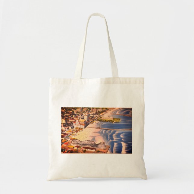 Bolsa Tote Oceanside Long Beach, CA (Passeio Marítimo, Areia) (Frente)
