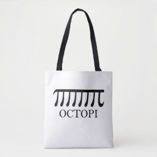Bolsa Tote Octopi - Engraçado Pi Octopus Math