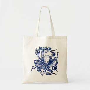 Bolsa Tote Octopus azul