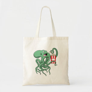 Bolsa Tote Octopus com pipoca
