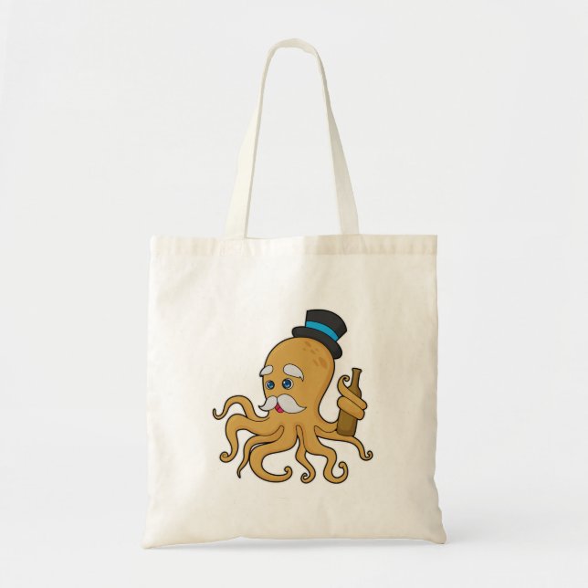 Bolsa Tote Octopus Gentleman Hat (Frente)