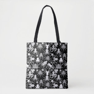 Bolsa Tote Octopus Padrão.b Preto BG