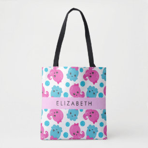 Bolsa Tote Octopus Patterno, Octopus Fresco, Mar, Seu Nome
