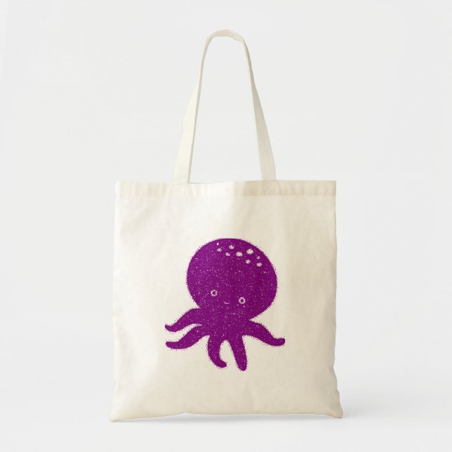 Bolsa Tote Octopus Roxo-Cinto Impressão (Frente)