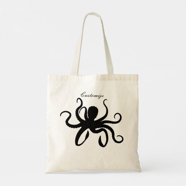 Bolsa Tote Octopus Silhouette Thunder_Cove (Verso)