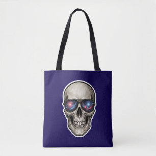 Bolsa Tote Óculos Estrelados Caveira
