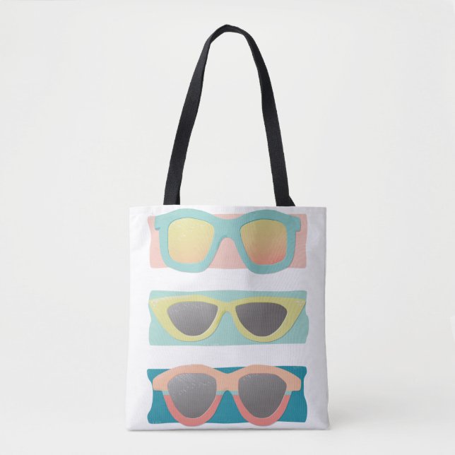 Bolsa Tote Óculos solares Trio Coral (Frente)