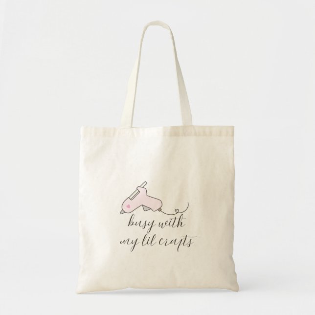 Bolsa Tote Ocupada Com Meus Pequenos Trabalhos Manuais - Desi (Frente)