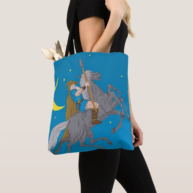 Bolsa Tote Odin Riding Sleipnir Norse Mythology Vivendo Deus (Criador carregado)