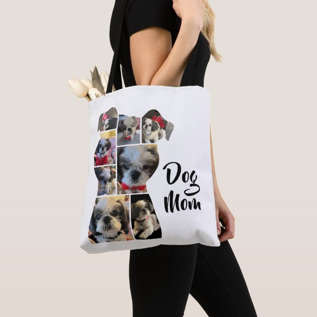 Bolsa Tote Oferta de Colagem de Fotos em Forma de Cachorro Pe (Close Up)