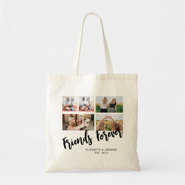 Bolsa Tote Oferta de Colagem de Fotos para Amigos do Forever  (Frente)