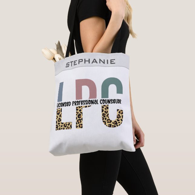 Bolsa Tote Oferta de Conselheiro Profissional Licenciado LPC  (Close Up)