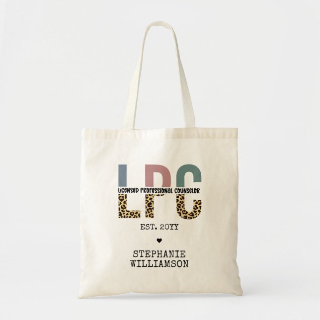 Bolsa Tote Oferta de Conselheiro Profissional Licenciado LPC  (Frente)