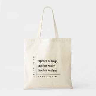 Bolsa Tote Oferta Mínima Moderna de Bridesmaid Junto
