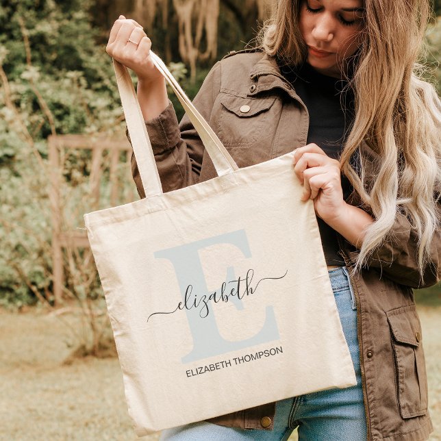 Bolsa Tote Oferta Personalizada de Bridal de Parceira de Azul (Criador carregado)