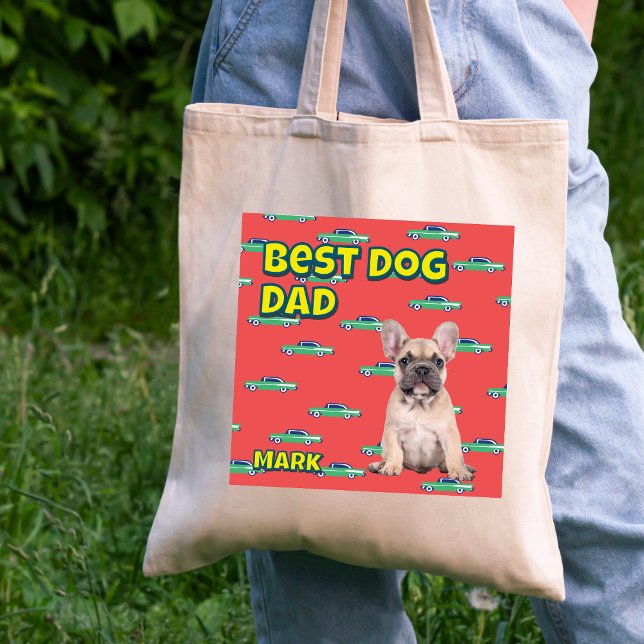 Bolsa Tote Oferta personalizada do melhor Pai de cães - Foto  (Criador carregado)
