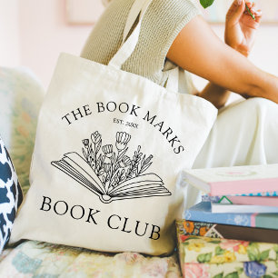 Bolsa Tote Oferta Personalizada do Nome do Clube de Livro
