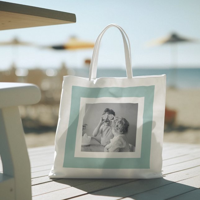 Bolsa Tote Oferta Simples E Amável De Foto Da Família Moderna (Criador carregado)