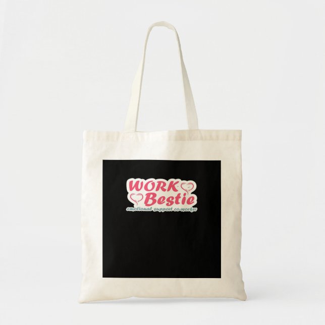 Bolsa Tote Ofertas de Bestie de Trabalho Citação de Ajuda Emo (Frente)