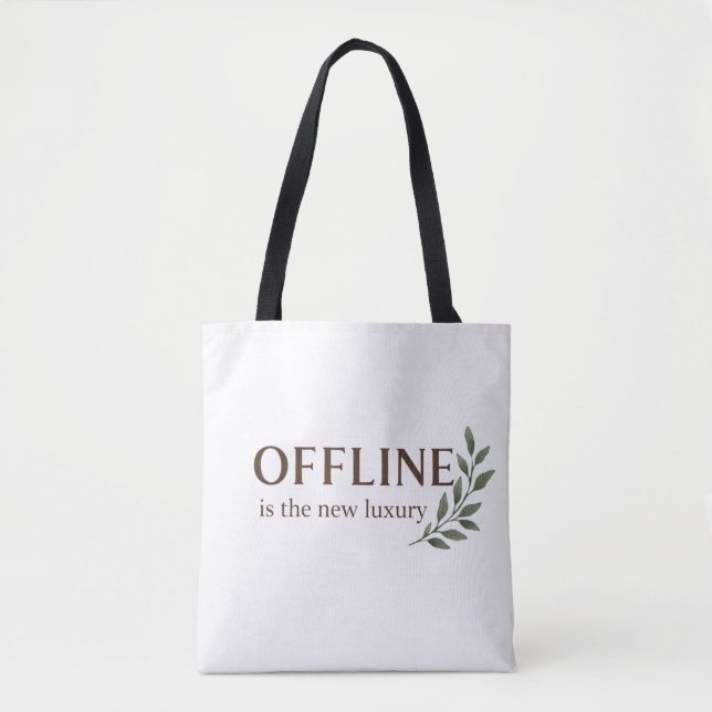Bolsa Tote Offline Is The New Luxury – Minimal Aesthetic Desi (Frente)