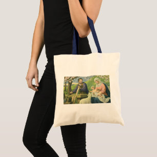 Bolsa Tote Oficina de José com Maria e Menino Jesus