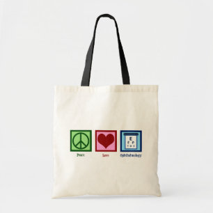 Bolsa Tote Oftalmologia do Amor de Paz