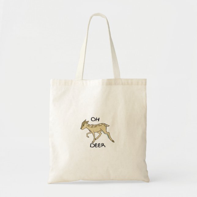 Bolsa Tote Oh Deer Estilo Elegante Atemporal (Frente)