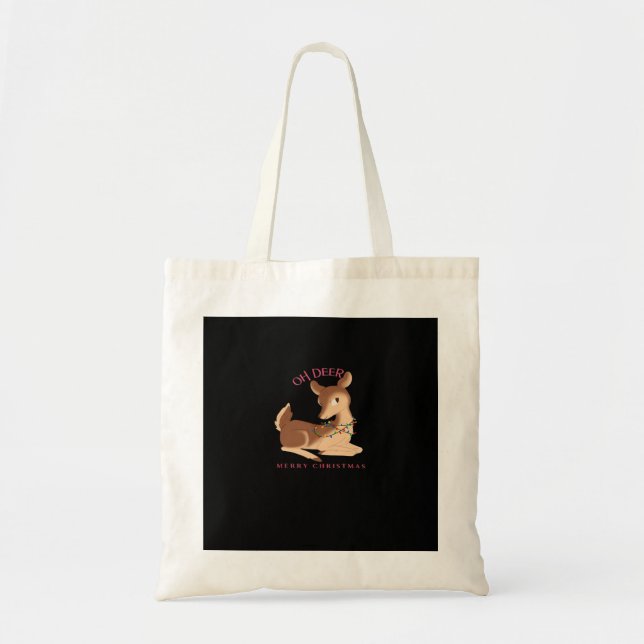 Bolsa Tote Oh Deer Natal Design Moderno (Frente)