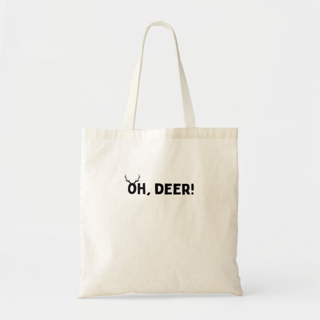 Bolsa Tote Oh Deer Simple Aesthetic Tote Bag (Frente)