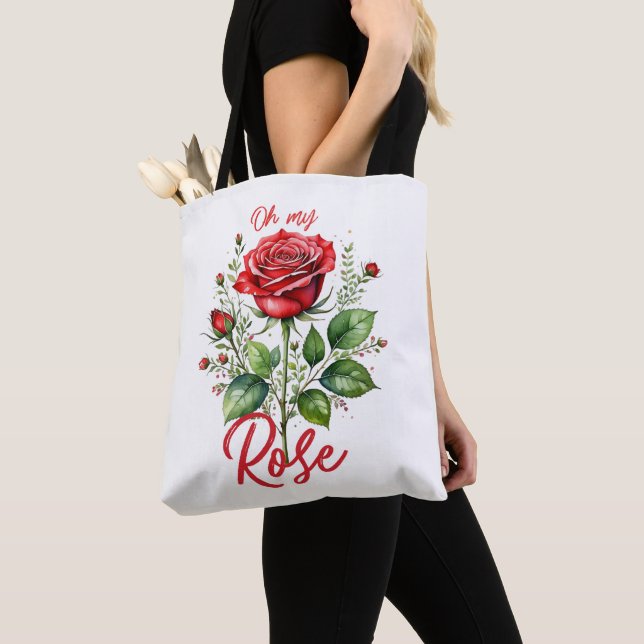 Bolsa Tote Oh minha Rosa (Close Up)