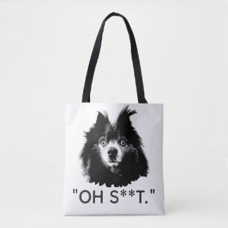 Bolsa Tote "OH S**T" Sacola de Pom Divertida