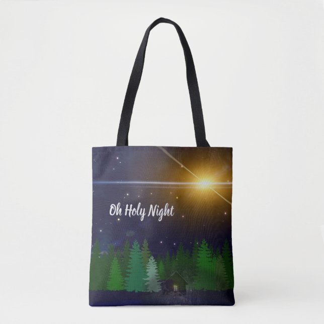 Bolsa Tote Oh, Santa Noite/É a Razão para a Estação num (Frente)