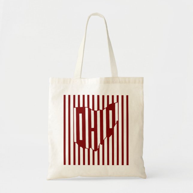 Bolsa Tote Ohio Faixa Vermelha (Frente)