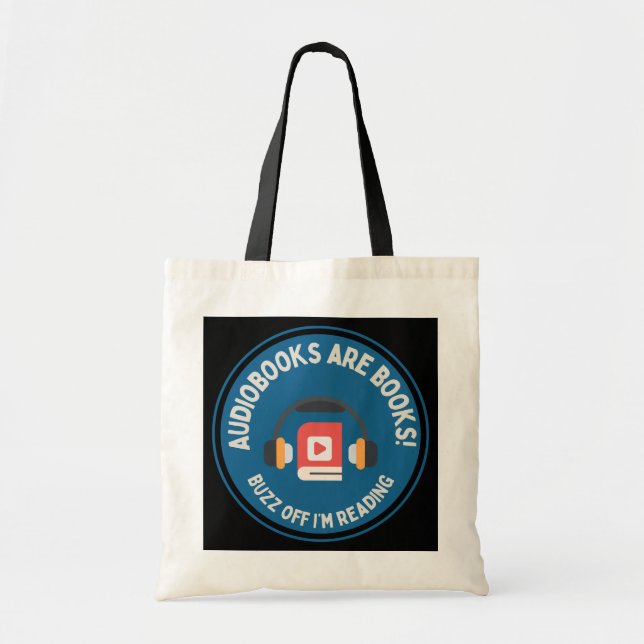 Bolsa Tote Oi Res Audiobook Lover Tote Bag Dark (Frente)