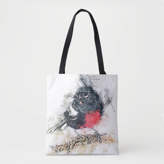 Bolsa Tote Oiseau noir (Frente)