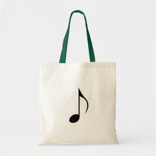Bolsa Tote Oitava nota ou quaver - nota musical