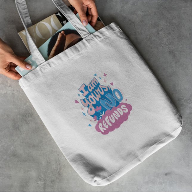 Bolsa Tote Oitenta citação do Dia do Namorados (Criador carregado)
