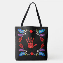 Ojibwe Floral Motif MMIW Preto