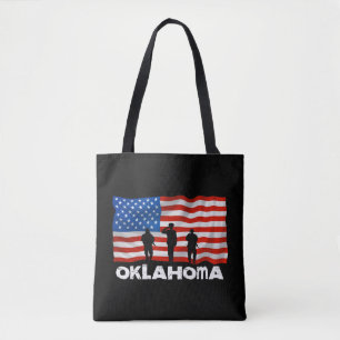 Bolsa Tote Oklahoma USA Flag