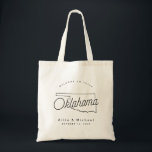 Bolsa Tote Oklahoma Wedding Tote Bag<br><div class="desc">Este bolsa de Oklahoma é perfeito para receber convidados da cidade para o seu casamento! Embale-o com guloseimas locais para um pacote de boas-vindas extra divertido.</div>