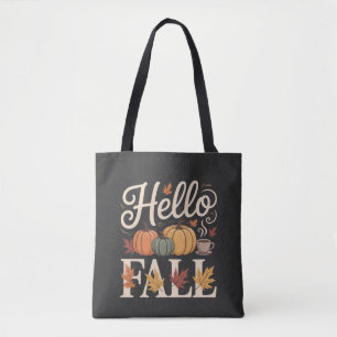 Bolsa Tote Olá, Estilo de outono de Vintage