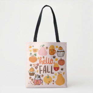 Bolsa Tote Olá Fall Pumpkins