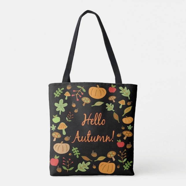 Bolsa Tote Olá, outono! (Verso)