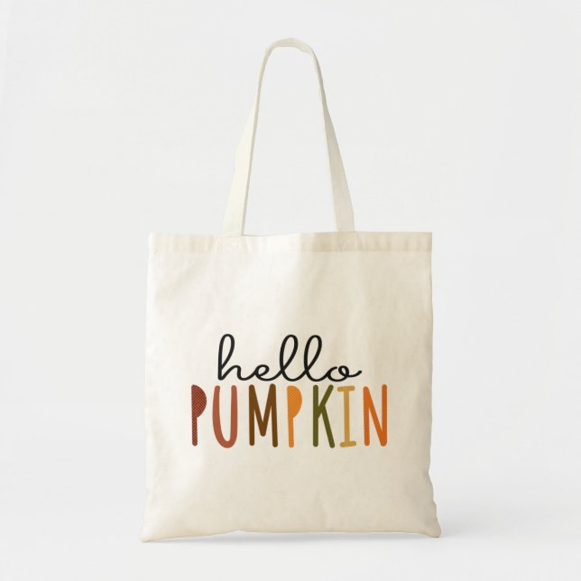 Bolsa Tote Olá, Pumpkin Tote Bag (Frente)