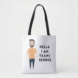 Bolsa Tote Olá Sou Transgênero