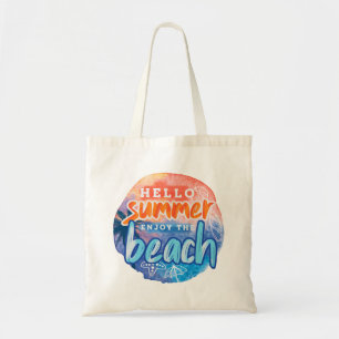 Bolsa Tote Olá Summer, Aproveite a praia