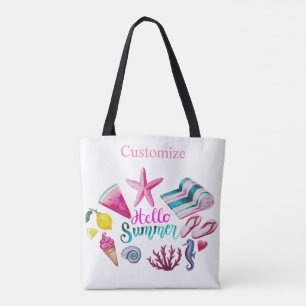 Bolsa Tote Olá Summer Beach Thunder-Cove