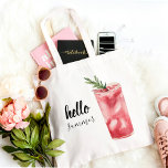 Bolsa Tote Olá Summer Watercolor Red Cherry Coctail<br><div class="desc">Olá Summer Watercolor Red Cherry Coctail</div>