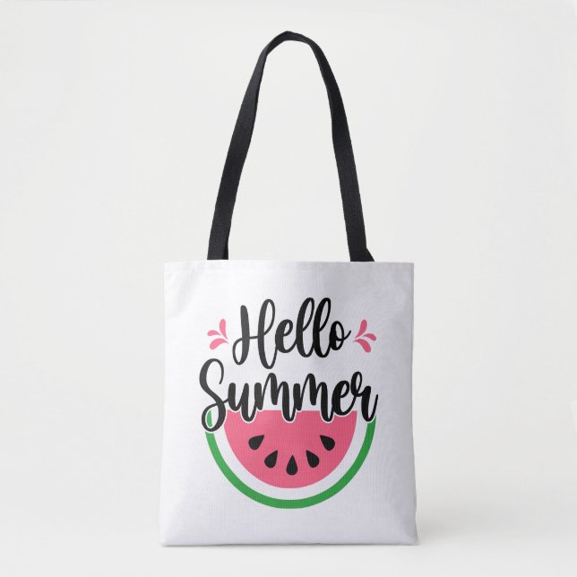 Bolsa Tote Olá Summer Watermelon (Frente)