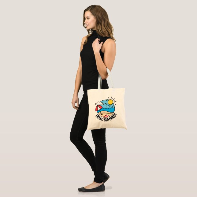 Bolsa Tote Olá Verão 2 (Frente (modelo))